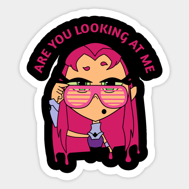 Starfire Sticker by Vectraphix